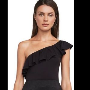 BCBG One shoulder top size Medium